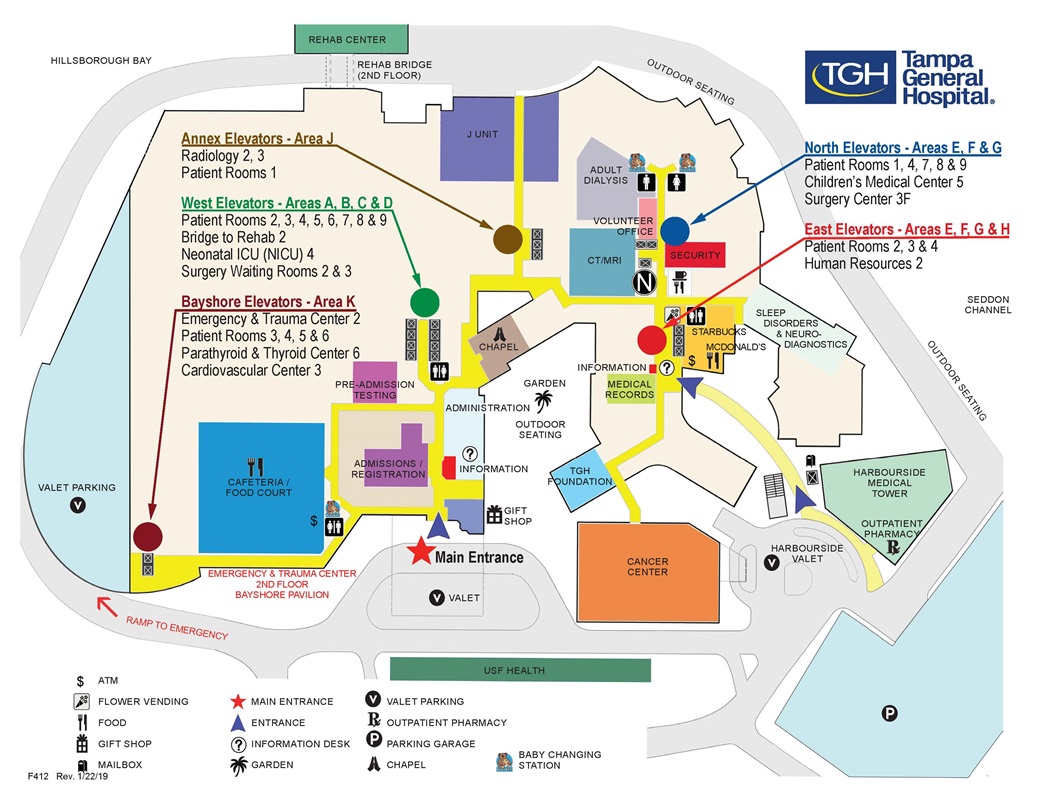 Campus Map Tampa General Hospital Campus Map Map Campus | Images and ...