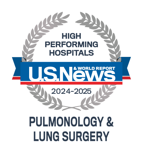 U.S. News & World Report High Performing Hospitals Pulmonology & Lung Surgery 2024 - 2025