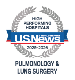 U.S. News & World Report High Performing Hospitals Pulmonology & Lung Surgery 2025-2026