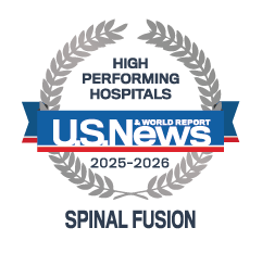 U.S. News & World Report High Performing Hospitals Spinal Fusion 2025-2026